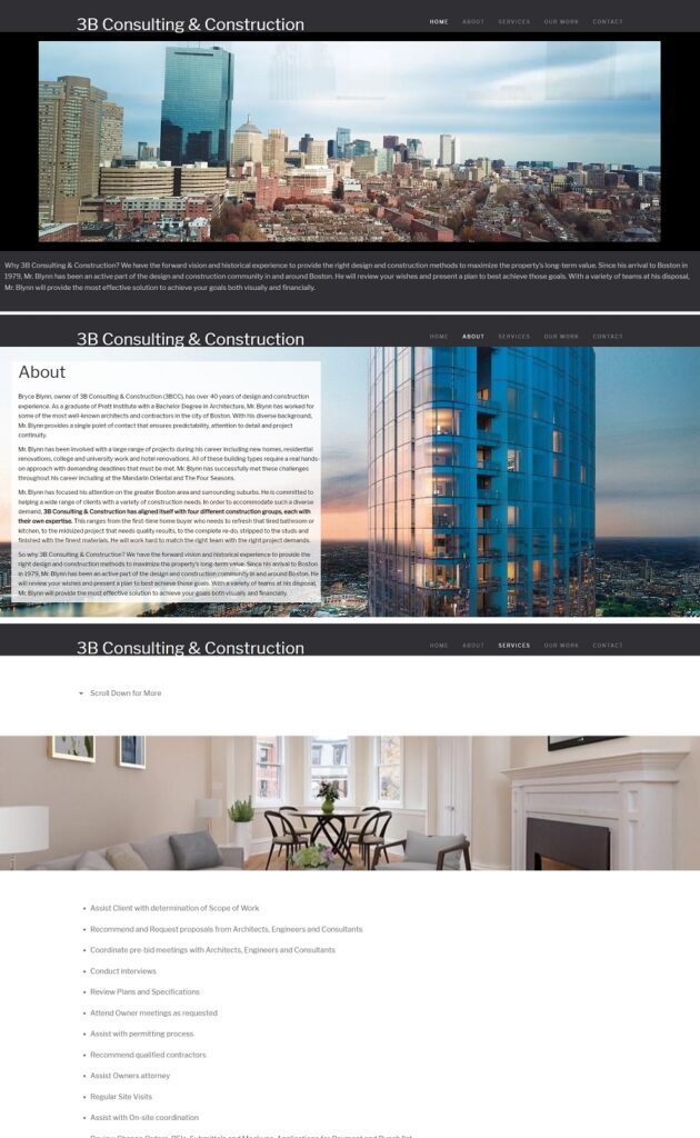 Construction Website Design and Hosting Brookline, MA 02445
