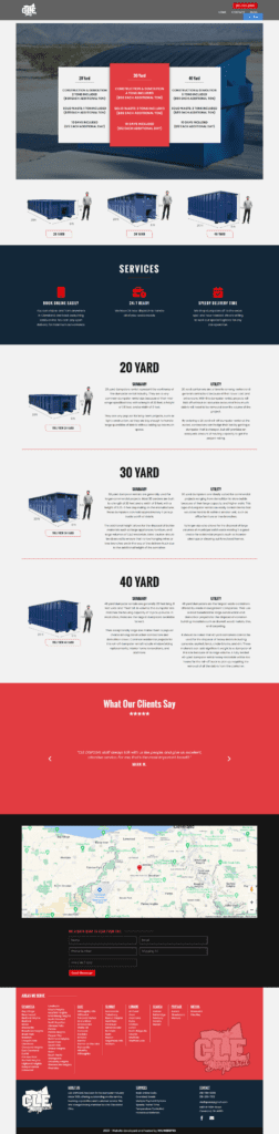 Dumpster Rental Website Rebuild Cleveland, Ohio 44102