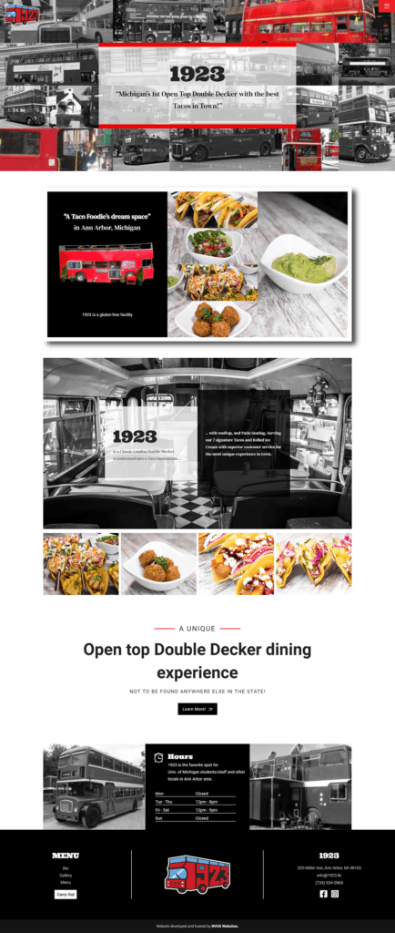 Food Truck Website Design Ann Arbor, MI 48103
