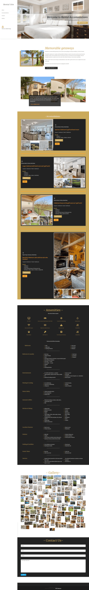 House Rental Website with Online Scheduling <br>Miramar Beach, Florida 32550