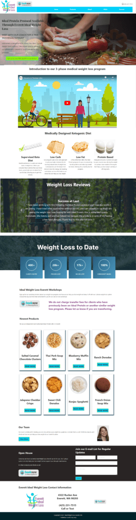 Weight Loss Website Everett, WA 98203 Website Design and Hosting Website